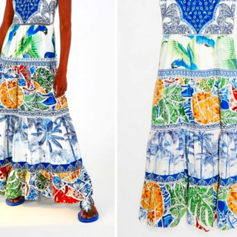 Farm Rio Valeria Tiered Maxi Dress